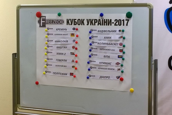 FreezeOil Кубок України: визначено пари 1/8 фіналу