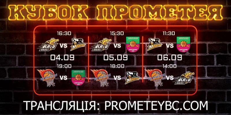 Київ-Баскет проти Мавп, Прометей зіграє з Запоріжжям: у Кам'янському стартує Кубок Прометея-2020