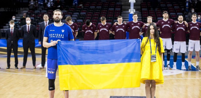 Литовські баскетболісти підтримали Україну на матчах чемпіонату