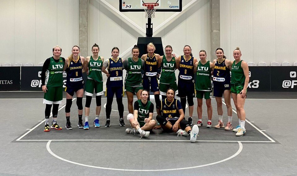 Жіноча збірна України 3х3 зіграла контрольні ігри зі збірною Литви