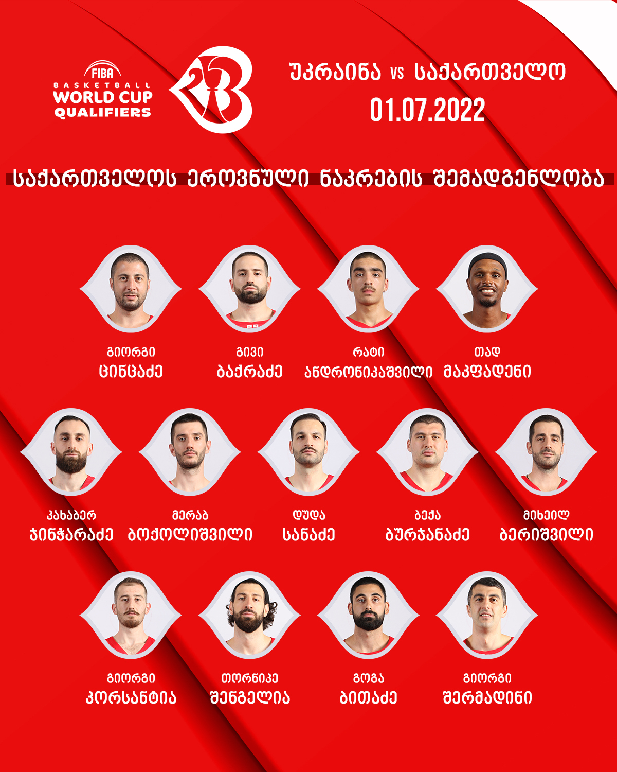 Бітадзе, Шенгелія та ще 11 гравців збірної Грузії поїхали до Риги на матч проти України 3 - basket.com.ua